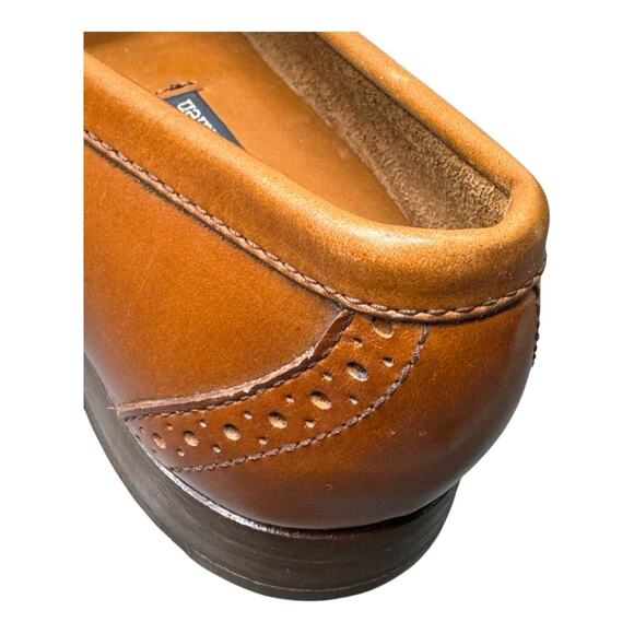 Vintage Polo Ralph Lauren Men's 7.5 E Alston Leather Penny Loafer Chestnut Brown - Picture 16 of 16